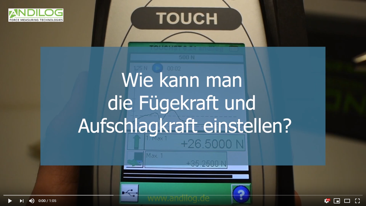 video - Die Grenzwerte des Kraftmessgerät Centor Touch aktivieren